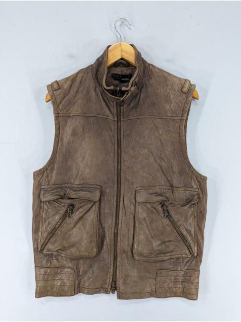 Other Designers 🔥RARE🔥Theory By Issey Miyake Soft Leather Vest Jacket