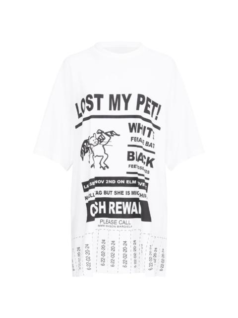 graphic-print oversized T-shirt