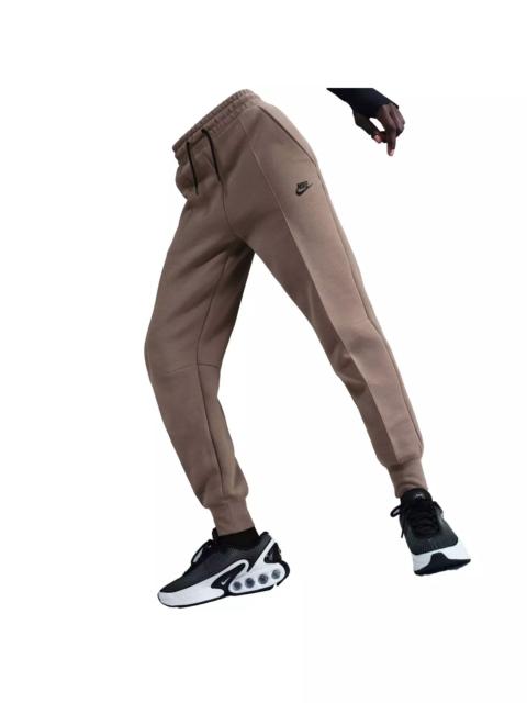 Nike Women's Sportswear Tech Fleece Mid-Rise Joggers - Brown