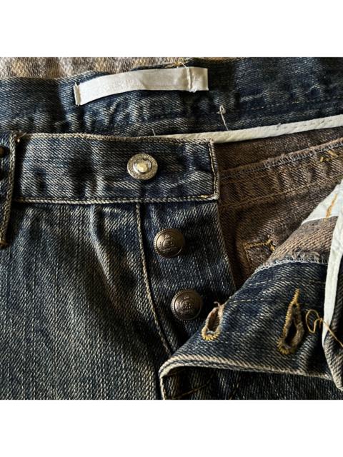 Other Designers Clone devgru Mud wash studded flared jeans