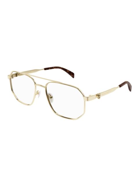 Alexander McQueen Alexander McQueen Demo Pilot Men's Eyeglasses AM0459O 002 57