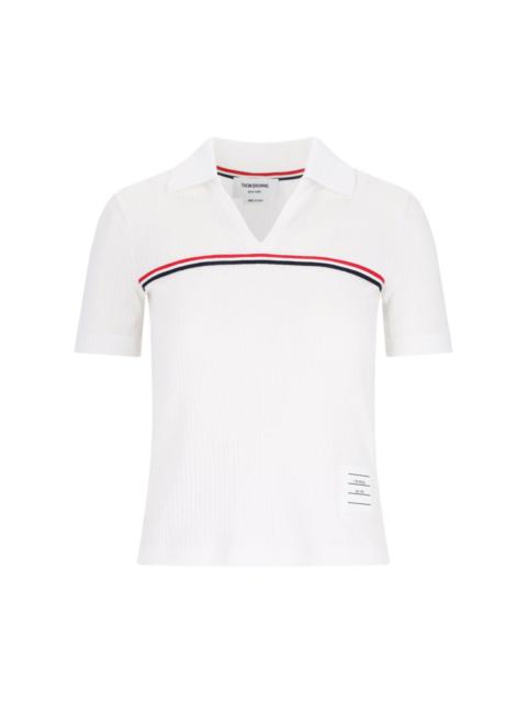 'THREE STRIPES' KNIT POLO SHIRT