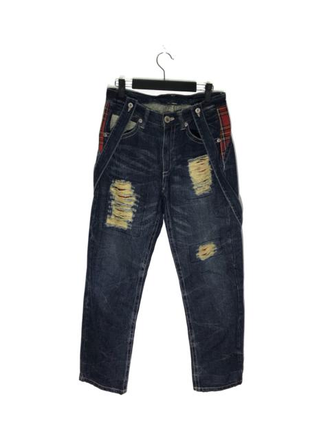 Other Designers Distressed Denim - Japanese Brand Distressed Denim Jeans