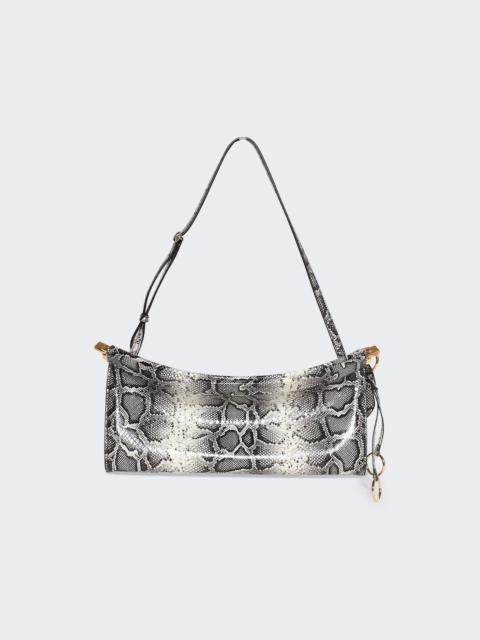 Alaïa Le Click East West Medium Bag In Ayers Leather Black And White