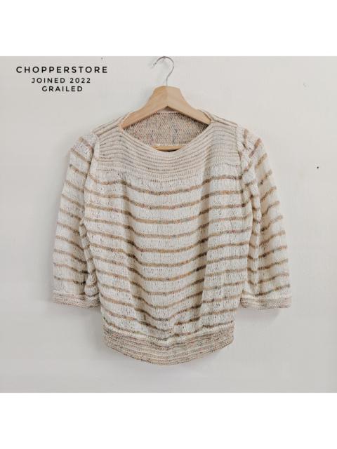 Other Designers Rainbow - Vintage Lui Chantant Knitwear Rainbow Stripe Jumper