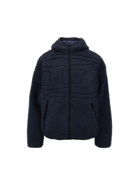 Diesel Diesel Zat Teddy Fleece Blouson Jacket Blue