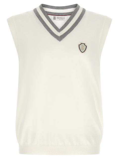 Brunello Cucinelli Brunello Cucinelli Men Logo Patch Vest