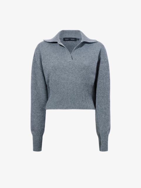 Proenza Schouler Jeanne Polo Sweater in Eco Cashmere