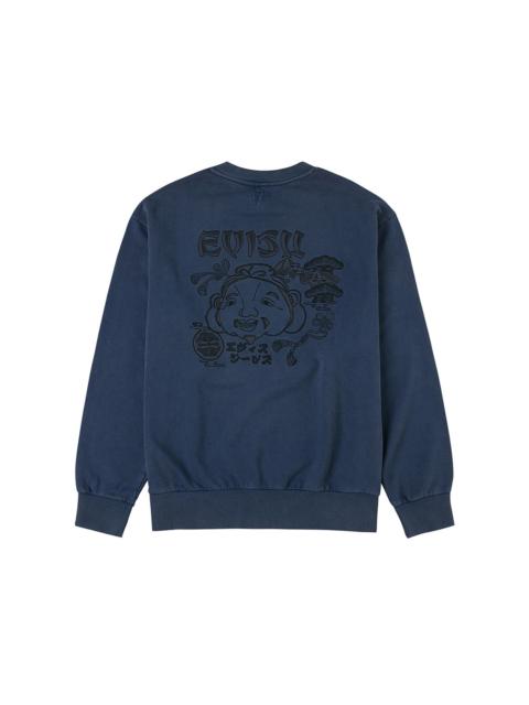 EVISU Godhead and Logo Embroidery Relax Fit Sweatshirt