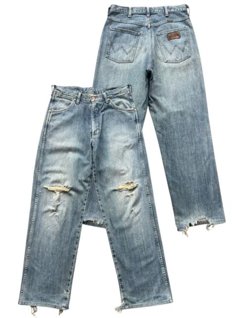 Other Designers Vintage Wrangler Distressed Denim Wide Baggy Jeans 30x30