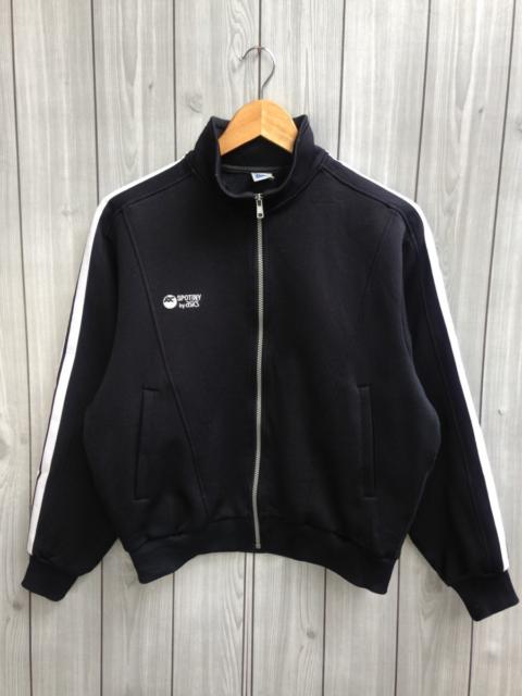 Asics Side Tape Zip Up Pocket Black Sweater