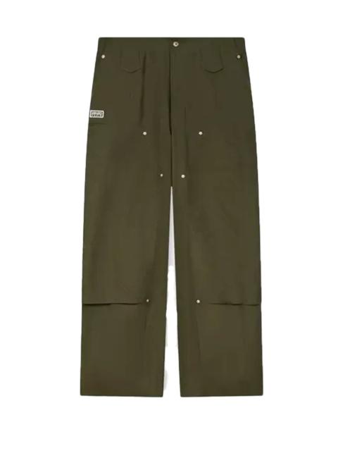 KENZO Kenzo Weave Double Knee Pant Dark Khaki