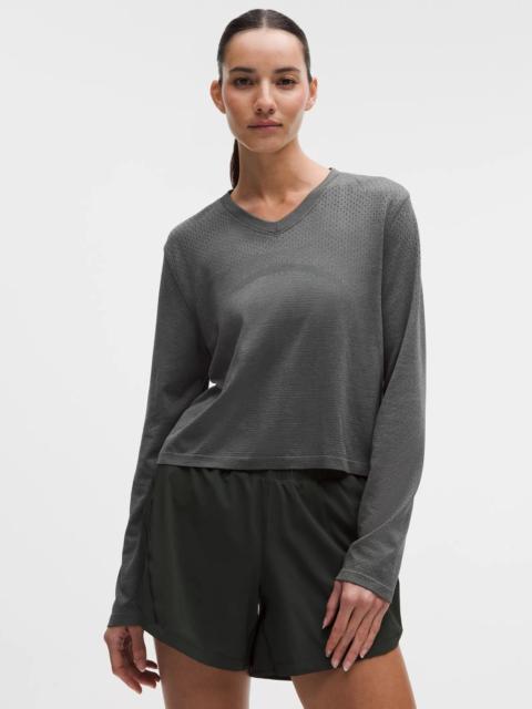 lululemon Swiftly Open-Hole V-Neck Long-Sleeve Shirt