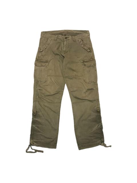 Other Designers UNIQLO JAPAN MULTI POCKET DRAWSTRING CARGO PANTS