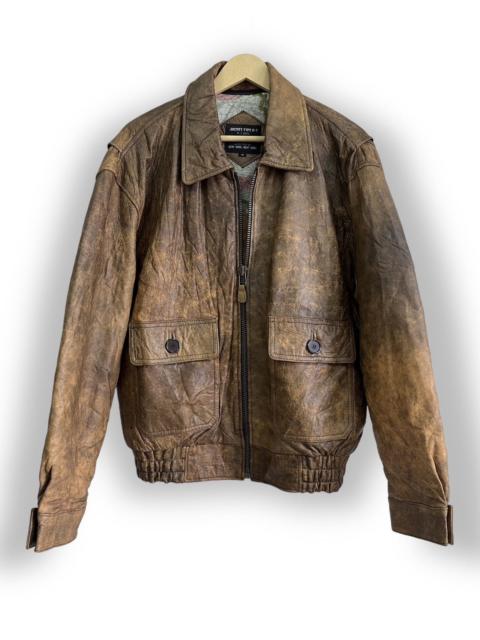 Other Designers Freewheelers - Sheepskin Leather Bomber Jacket Type G-1 US Navy Limited