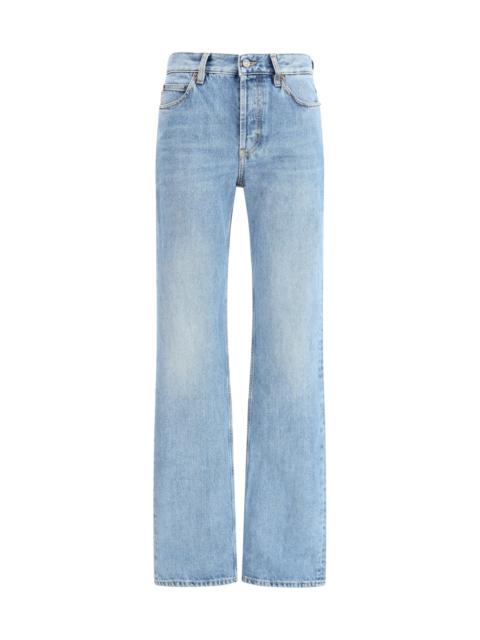 SAINT LAURENT Saint Laurent Women Nico Low-Rise Jeans In Bahamas Denim
