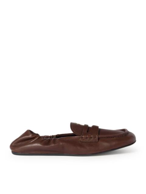 Miu Miu Miu Miu Women Nappa Leather Ruffled Loafers