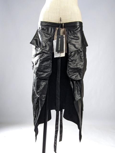 Ann Demeulemeester Ann Demeulemeester women's leather skirt