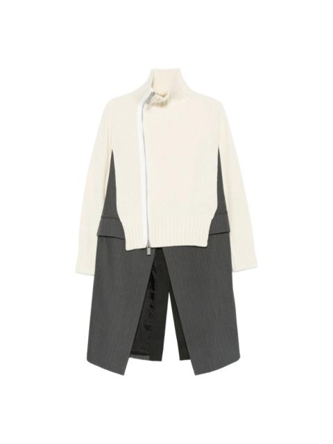 sacai Sacai Neutrals Coats Women