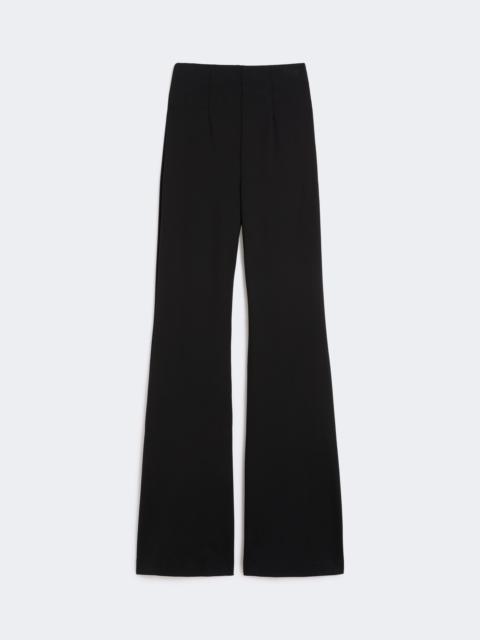 Sportmax Flared trousers in stretch jersey - BLACK