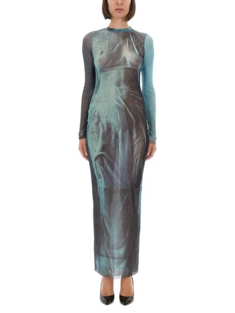 Jean Paul Gaultier Jean Paul Gaultier Women "Water" Mesh Long Dress