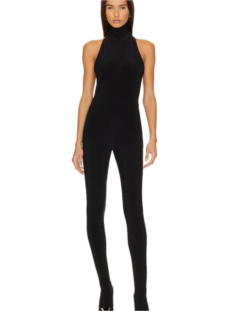 NORMA KAMALI X Revolve Halter Turtle Catsuit With Footsie