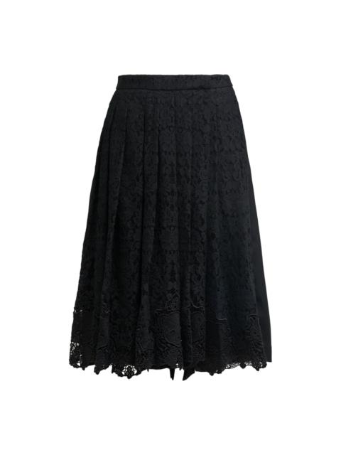 pushBUTTON Black Front Pleated Skort