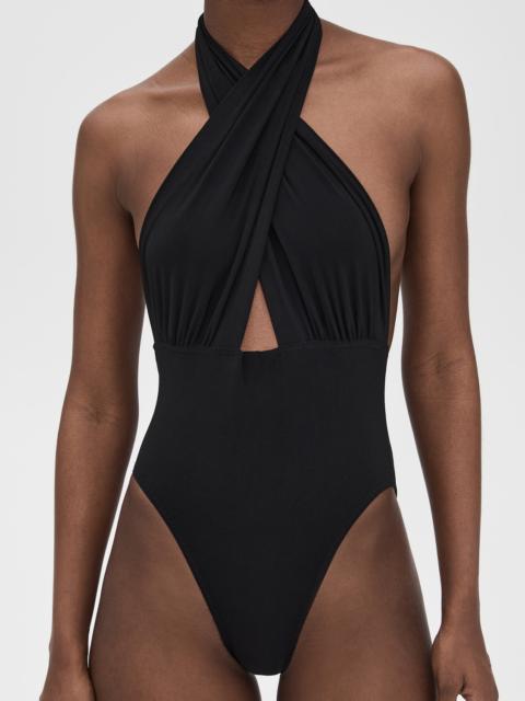 NORMA KAMALI Cross Halter Mio One Piece