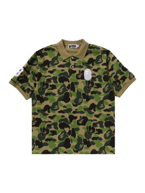 A BATHING APE® BAPE ABC Camo Large Ape Head Polo 'Green'