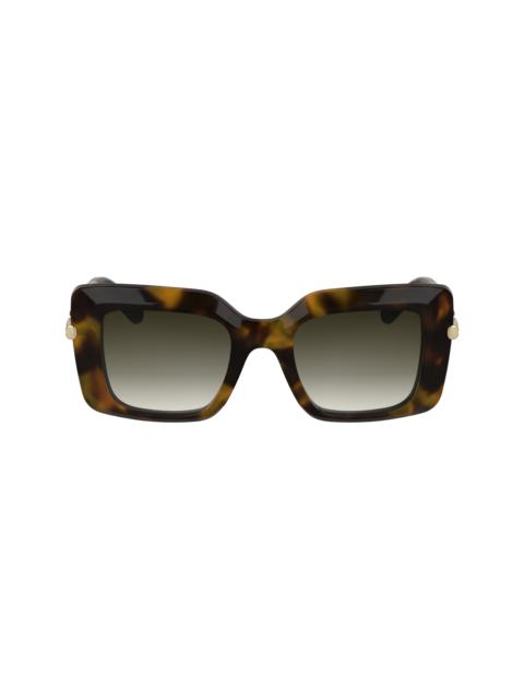 Longchamp Sunglasses Havana Brown/Green - Acetate