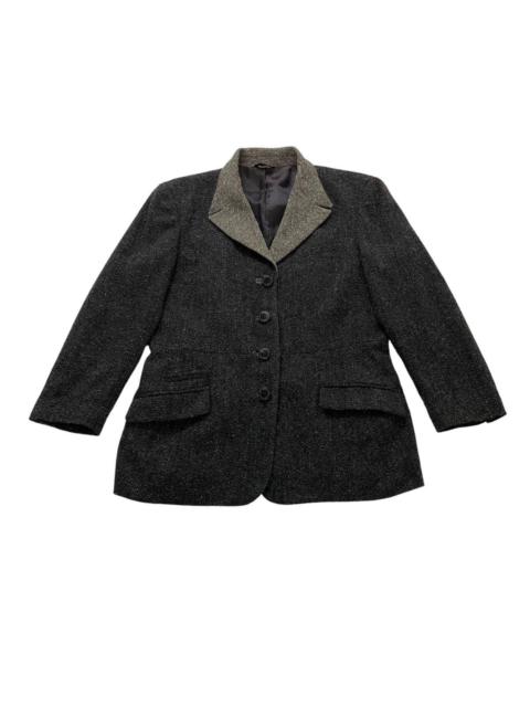 VERSACE ⚡️Gianni Versace tweed wool blazer jacket