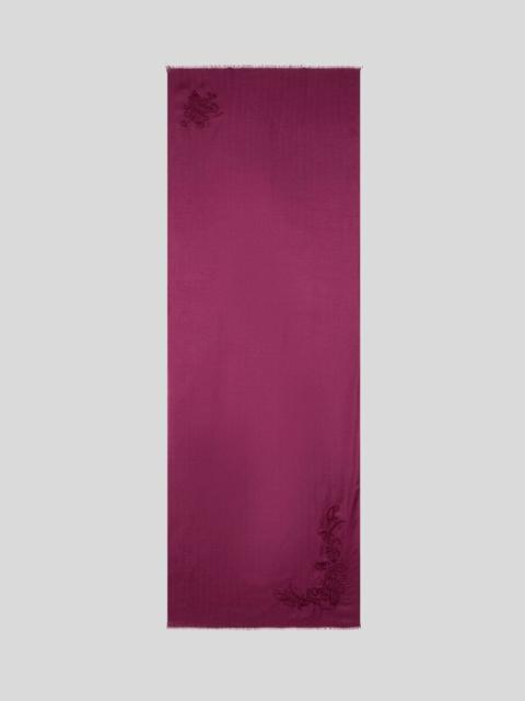 Etro CASHMERE AND SILK SCARF WITH EMBROIDERY