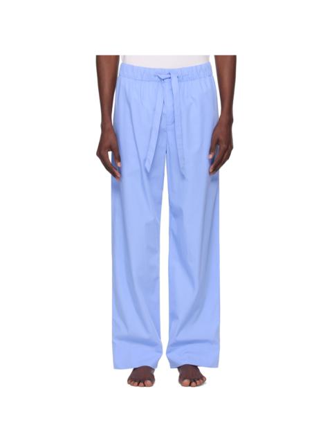 TEKLA Blue Poplin Pyjama Pants