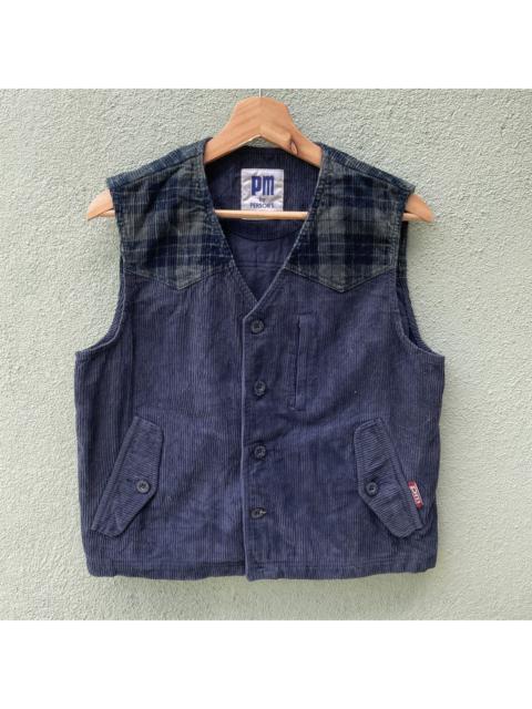 Other Designers PERSON'S - Vintage PM By PERSON’S Button Ups Multipocket Corduroi Vest