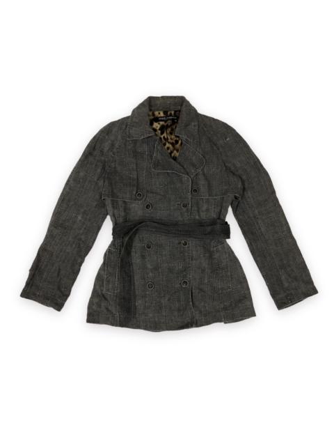 Dolce & Gabbana Dolce & Gabbana belted double breasted coat Made in Italy