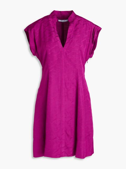 DEREK LAM 10 CROSBY Christina satin-jacquard mini dress