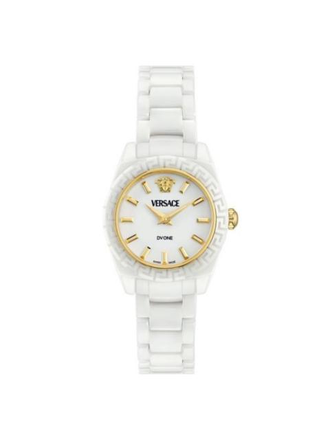 VERSACE Versace DV One Mini Quartz White Dial Ladies Watch VE9F00224