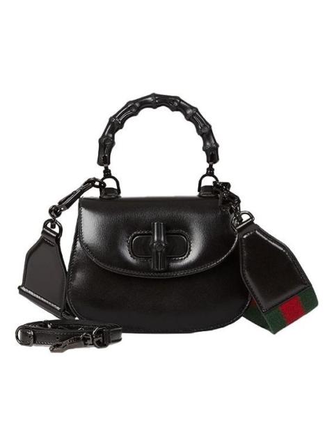 GUCCI (WMNS) Gucci Bamboo 1947 Mini Top Handle Bag 'Black' 686864-10ODP-1060