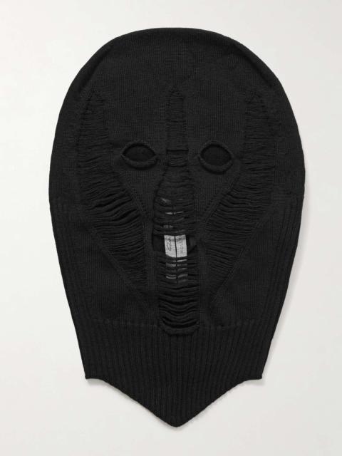 Distressed Wool Balaclava