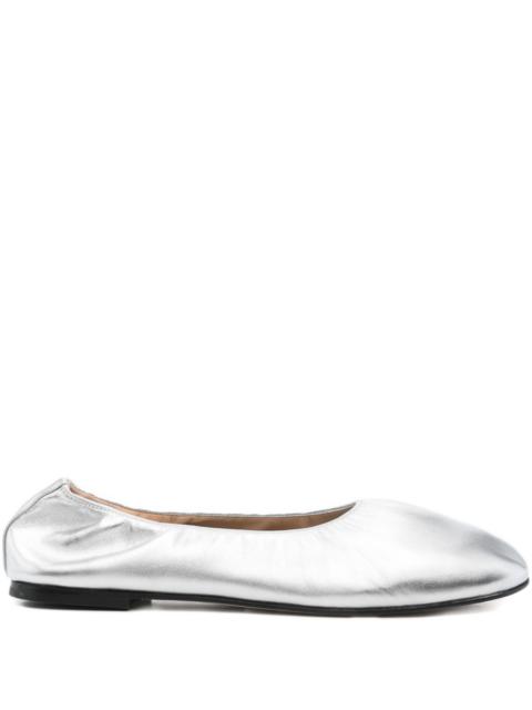 DEAR FRANCES metallic leather ballet flats