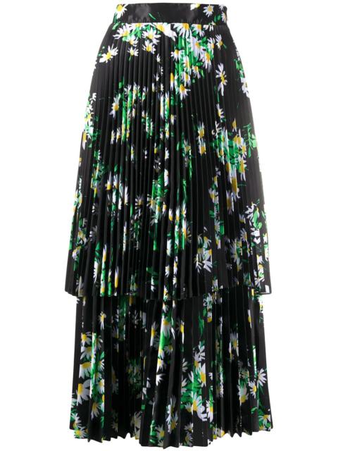 Richard Quinn daisy print midi dress