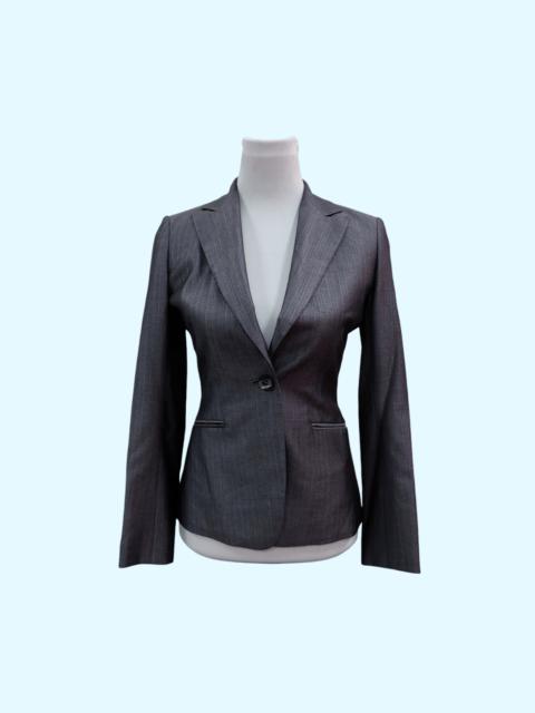 Loro Piana Loro Piana Charcoal Gray Silk Wool Blazer Jacket