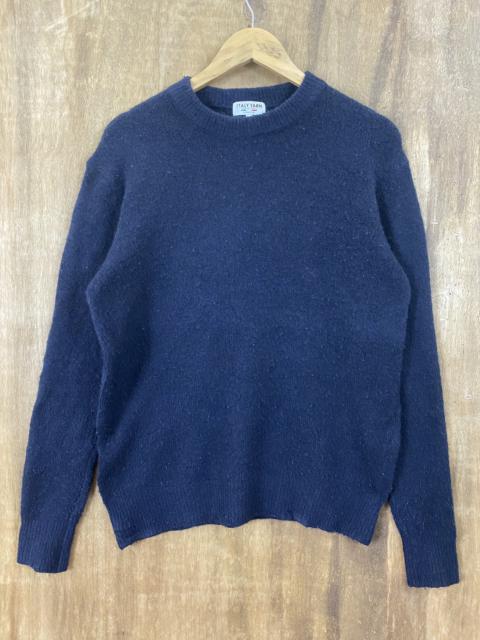 Other Designers Homespun Knitwear - Italy Yarn Global Work Dark Blue Knit Sweaters #1603