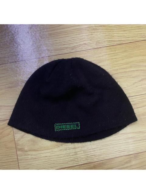 Diesel Y2K Diesel Archive Beanie — Made in Italy (Green Stitch Logo