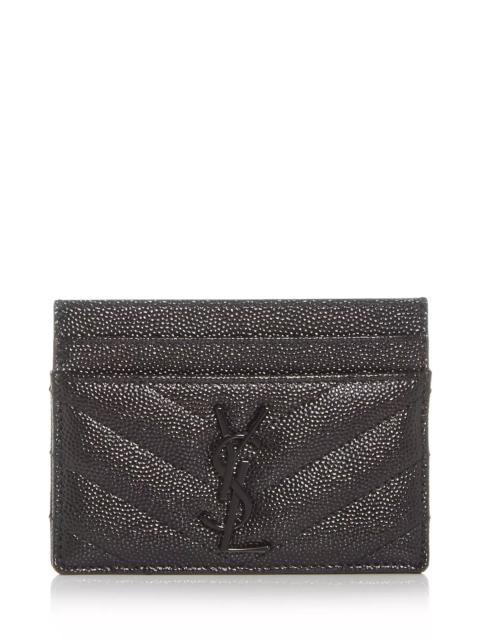 SAINT LAURENT Cassandre Matelassé Card Case