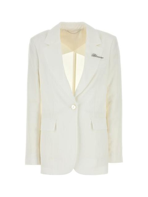Blumarine Blumarine Women White Gabardine Blazer