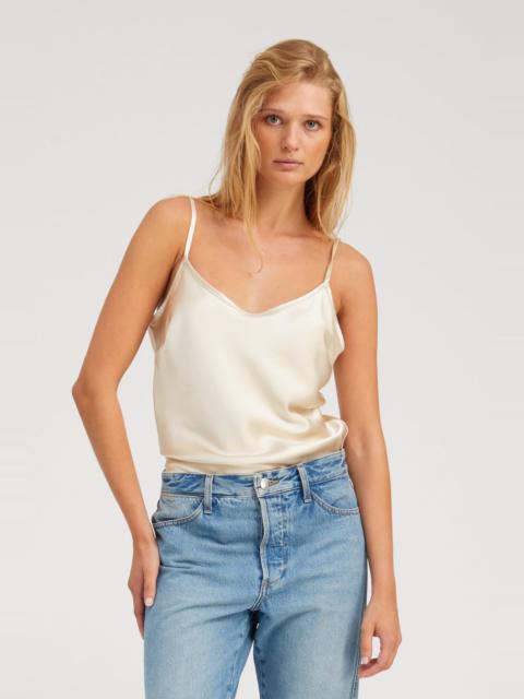 SPRWMN CHAMPAGNE SILK CAMI