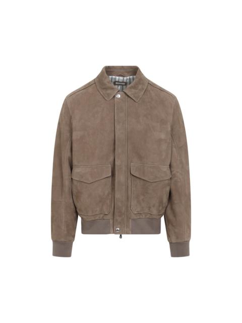 Brunello Cucinelli Brunello Cucinelli Leather Bomber Jacket Men