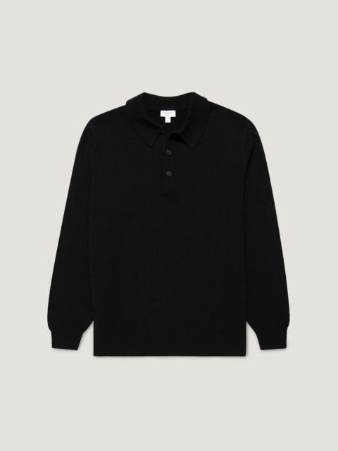 Sunspel Cashmere Polo Shirt