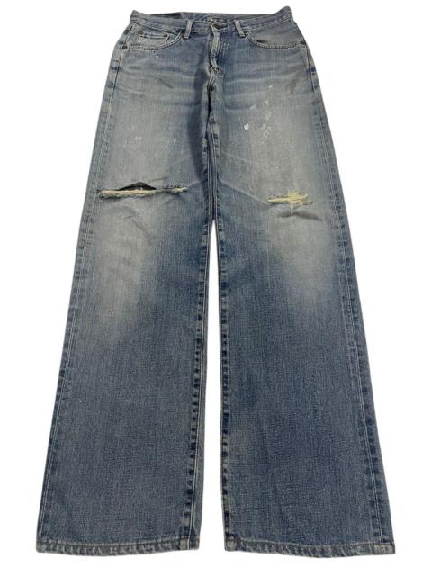 Other Designers Vintage 90s Edwin 505x Faded Wash Distressed Loose Jeans